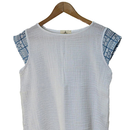 Süper Hafif %100 Pamuk 2 katlı Müslin | Şort - Tişört | İkili Takım | Pijama | Gots Sertifikalı