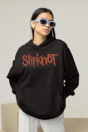 Slipknot The Subliminal Verses Yazılı Unisex Oversize Rock Metal Grubu Hoodie