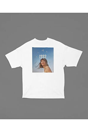 Taylor's Version Şarkıcı Baskılı Unisex Oversize Tişört