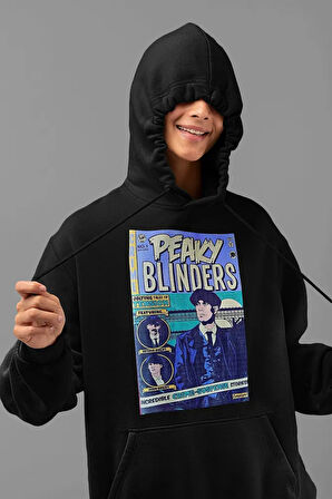 Peaky Blinders Baskılı Unisex Oversize Dizi Hoodie