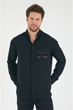 Tasarım Venom Baskılı Unisex Gömlek