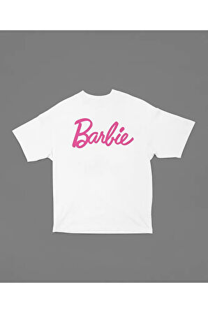 Barbie Baskılı Unisex Oversize Tişört