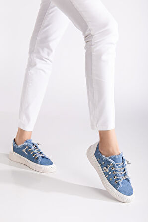 Suins İlaria Kadın Taşlı Spor Ayakkabı Lastikli Sneaker Günlük