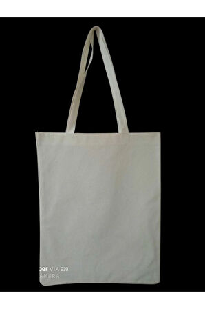 %100 Pamuk Eni Ham Bez Çanta – Baskıya Uygun, Doğal ve Dayanıklı Alışveriş ve Promosyon Çantası