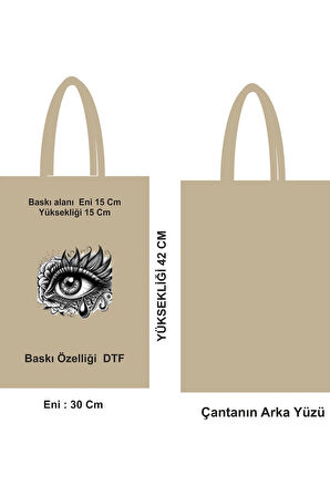 Doğa Dostu Saplı Alışveriş Çantası Baskısız Ham Bez Çanta Bez Poşet