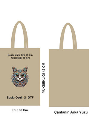 Pamuk Saplı Plaj Çantası Bez Poşet