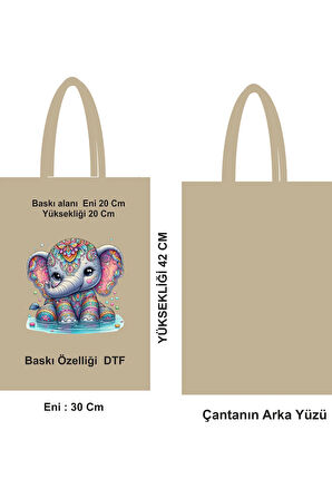 Doğa Dostu Saplı Günlük Kullanım Çantası Bez Poşet