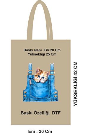 Pamuk Bez Poşet saplı 46 Tel 30x42 cm çanta