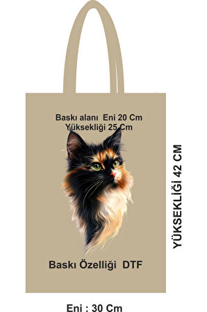 46 Tel Pamuklu DTF Bez Poşet Çanta