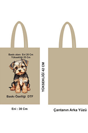 Geniş Ebatlı Saplı Bez Poşet DTF Baskı Ham bez Çanta