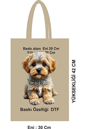 Bez Poşet Çanta 46 Tel DTF Saplı 30x42