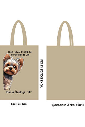 46 Tel Bez Poşet Baskılı Saplı Çanta