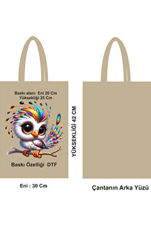 Dtf Baskılı 46 Tel Bez Poşet Çanta Hambez