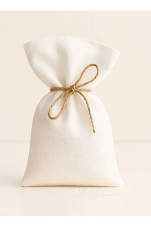 10x15 cm %100 Pamuk 25 Adet Ham Bez Kese – Doğal – Hediyelik, Lavanta, Sabun,