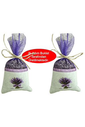 25 Adet Isparta Kuyucak Lavantası Tüllü Lavanta Kesesi İçi Dolu Organik