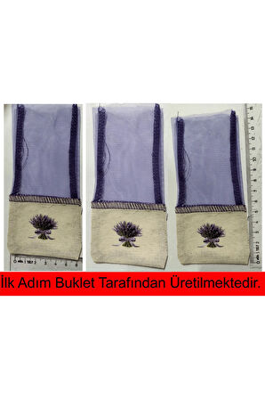 100 Adet Tüllü Baskı altı Hambez Lavanta kesesi, Hediye kesesi, Kına kesesi
