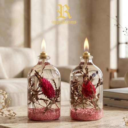 impeRiums Dekoratif Kandil Mum 100 ml Pembe 2'li Set ( 2 x 100 ml )