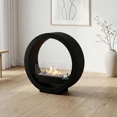 Moon Design Bioethanol Fireplace – Modern Yuvarlak Bacasız Şömine