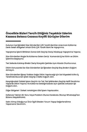 Citroen C4 Picasso 2007 Araca Özel Deri Direksiyon Kılıfı (noktalı Düz)