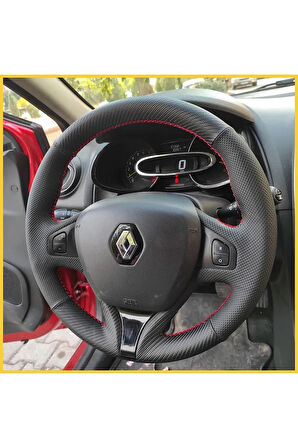 Renault Clio 4 Faz 1 2014-2017 Araca Özel Direksiyon Kılıfı (ARACINIZIN DİREKSİYONUYLA TEYİT EDİNİZ)