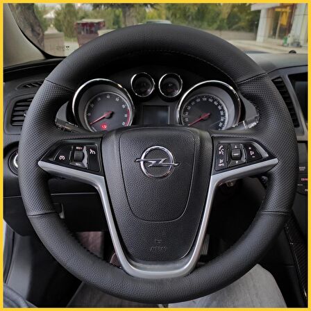 Opel Astra J Araca Özel Direksiyon Kılıfı (BOMBELİ Derili Araclara Uyumlu)