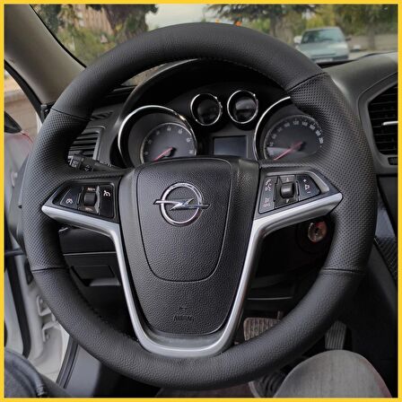 Opel Astra J Araca Özel Direksiyon Kılıfı (BOMBELİ Derili Araclara Uyumlu)