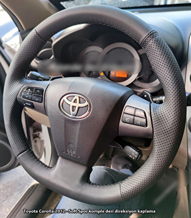 Toyota Corolla 2012 Araca Uyumlu Direksiyon Kılıfı (Soft Noktalı)