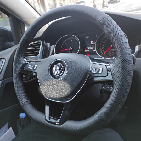 Volkswagen golf 7 uyumlu direksiyon kılıfı (noktalı düz)