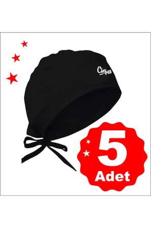 Normal Chef Bonesi 5 Li Set Aşçı Ve Şef Bonesi | Cerrahi Bone Ve Bandana