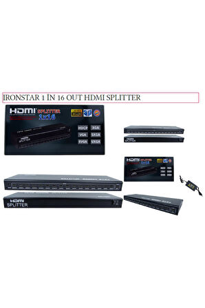 1 İN 16 OUT HDMI SPLITTER TV Monitör Projeksiyon Çoğaltıcı Uyumlu