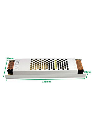 Wellpower 17 Amper 12 Volt Şerit Led Trafosu Ultra Slim Adaptör WPUS-1217M