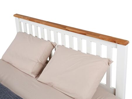 Perla Modern İnci Beyaz Çift Kişilik Karyola 160x200