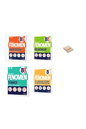 LGS 8. Sınıf B Serisi Matematik Fen Türkçe ve İnkılap 4lü Soru Bankaları