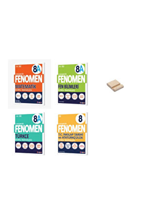 LGS 8. Sınıf A Serisi Matematik Fen Türkçe ve İnkılap  Soru Bankaları 4 Kitap