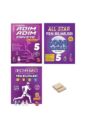 5. Sınıf Adım Adım Zirveye All Star ve Kondisyon Fen Bilimleri 3lü Set
