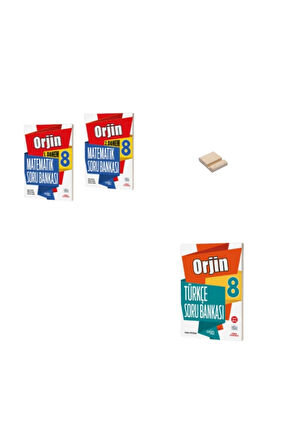 Orjin LGS 8. Sınıf Matematik ve Türkçe 1 ve 2. Dönem Soru Bankası