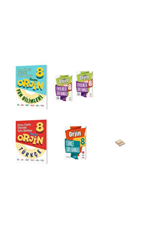Orjin LGS 8. Sınıf Fen ve Türkçe Konu Özetli 1 ve 2. Dönem Soru Bankası 5li Set