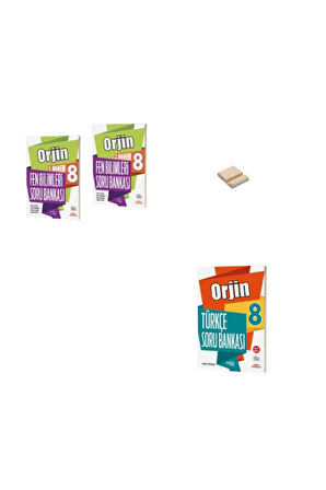Orjin LGS 8. Sınıf Fen Bilimleri ve Türkçe 1 ve 2. Dönem Soru Bankası