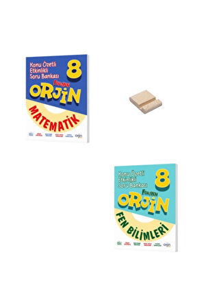 Orjin LGS 8. Sınıf Matematik ve Fen Bilimleri Etkinlikli Konu Özetli Soru Bankası