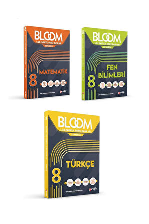 8. Sınıf Bloom LGS Fasikül Matematik + Fen Bilimleri + Türkçe Soru Bankası Seti (3 Kitap)