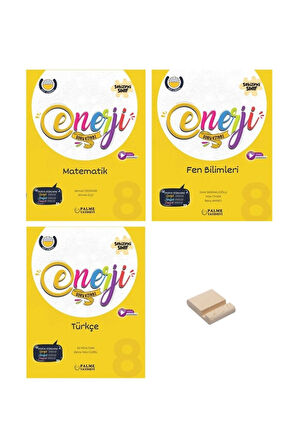 LGS 8. Sınıf Enerji Matematik Fen Bilimleri ve Türkçe Soru Bankası 3lü Set