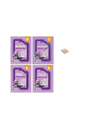 LGS 8. Sınıf Matematik Fen Türkçe ve İnkılap 4lü Set Etkinlikli Ders Föyleri