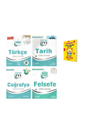 TYT Türkçe Tarih Coğrafya ve Felsefe Soru Kitabı 4lü Set