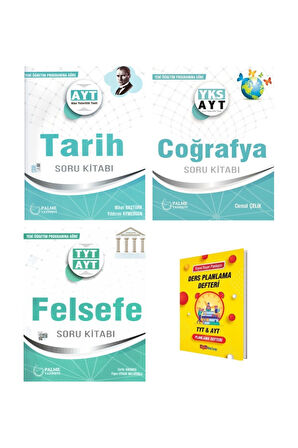 AYT Tarih Coğrafya ve Felsefe Soru Kitabı 3lü Set