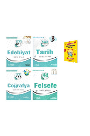 AYT Edebiyat Tarih Coğrafya ve Felsefe Soru Kitabı 4lü Set