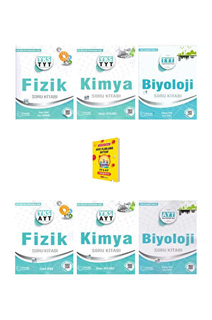 TYT - AYT Fizik Kimya ve Biyoloji Soru Kitabı 6lı Set
