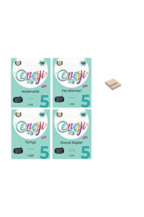 5. Sınıf Enerji Matematik Fen Türkçe ve Sosyal Soru Bankası 4lü Set