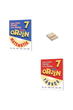 Orjin 7. Sınıf Matematik ve Türkçe Konu Özetli Etkinlikli Soru Bankası