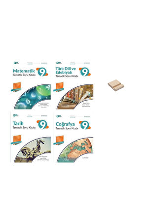 9. Sınıf Matematik Edebiyat Tarih ve Coğrafya 4lü Set Tematik Soru Kitabı