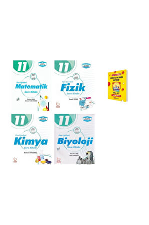 11. Sınıf Fen Lisesi Matematik Fizik Kimya ve Biyoloji 4lü Set Soru Kitabı